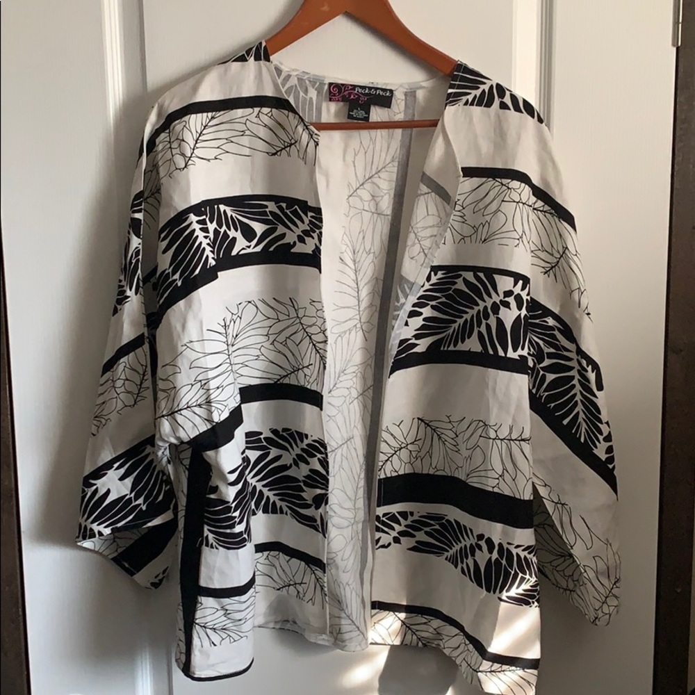 Peck & Peck open front Blazer